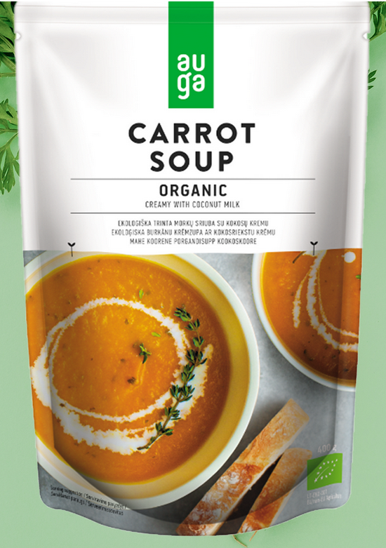 Bio polévka mrkvová s kokosem 400g Auga